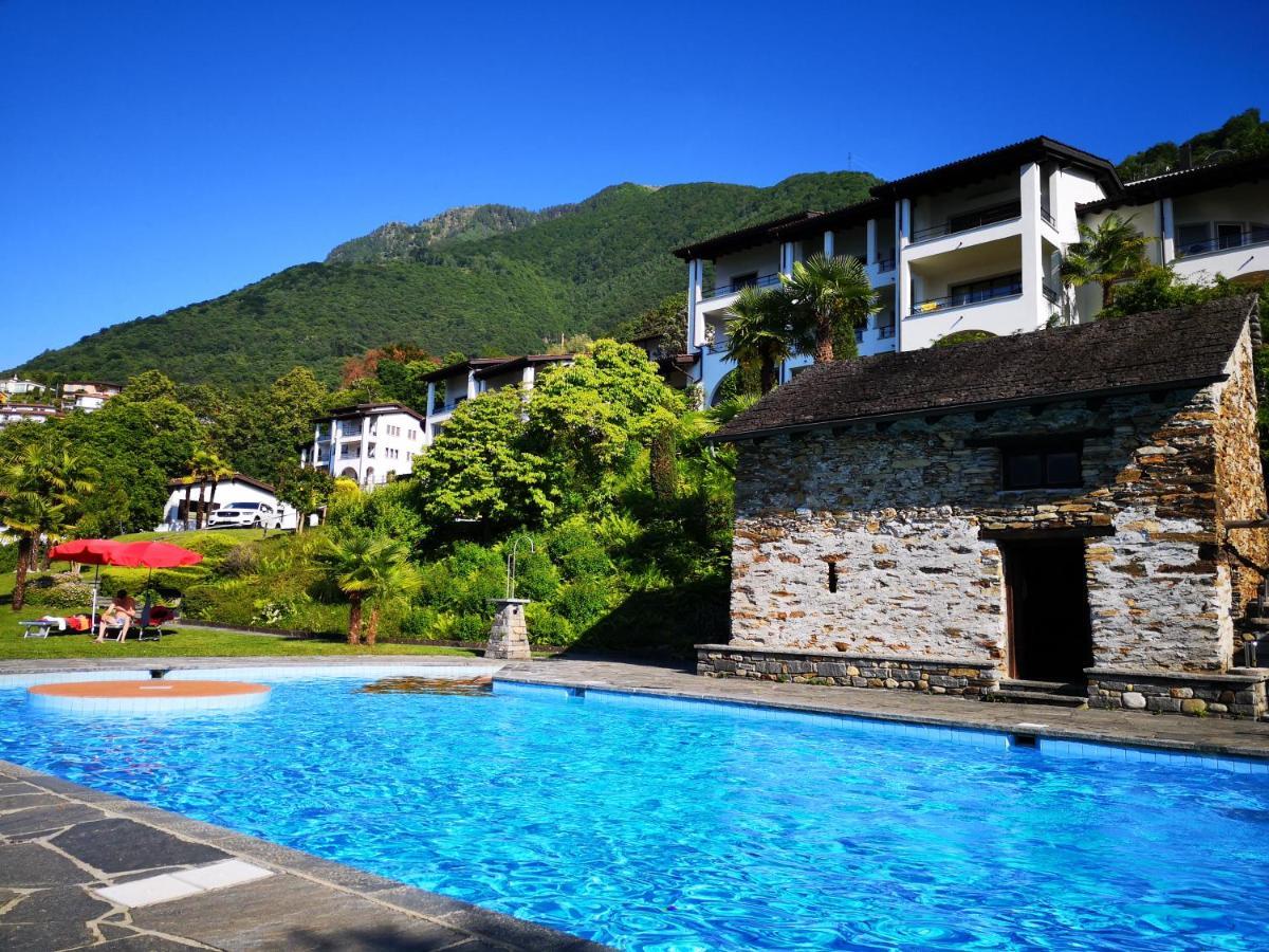 1 Zimmer Apartment Mit Seesicht Und Pool Gambarogno Exterior photo